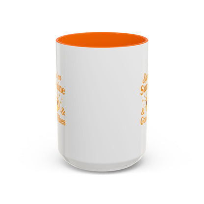Sippin' on Sunshine Coffee Mug, Positive Vibes Mug, Gift for Coffee Lovers, Inspirational Mug, Housewarming Gift, Fun Drinkware