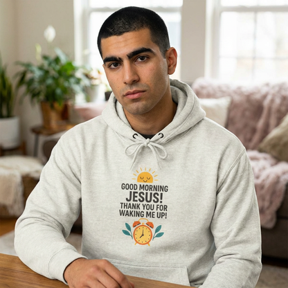 Morning Inspiration Fleece Hoodie, Faith Hoodie, Christian Apparel, Inspirational Wear, Cozy Sweatshirt, Gift for Believers