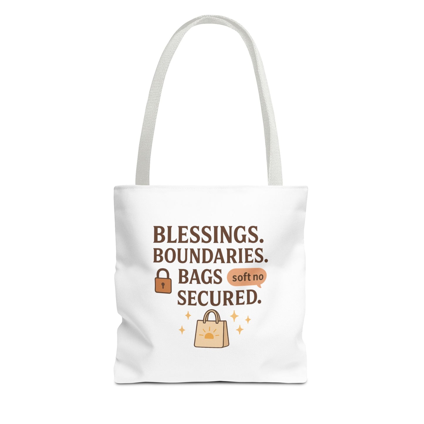 Blessings & Boundaries Tote Bag - Unique AOP Design for Daily Use, Gift for Friends, Travel, Shopping, Eco-Friendly Bag