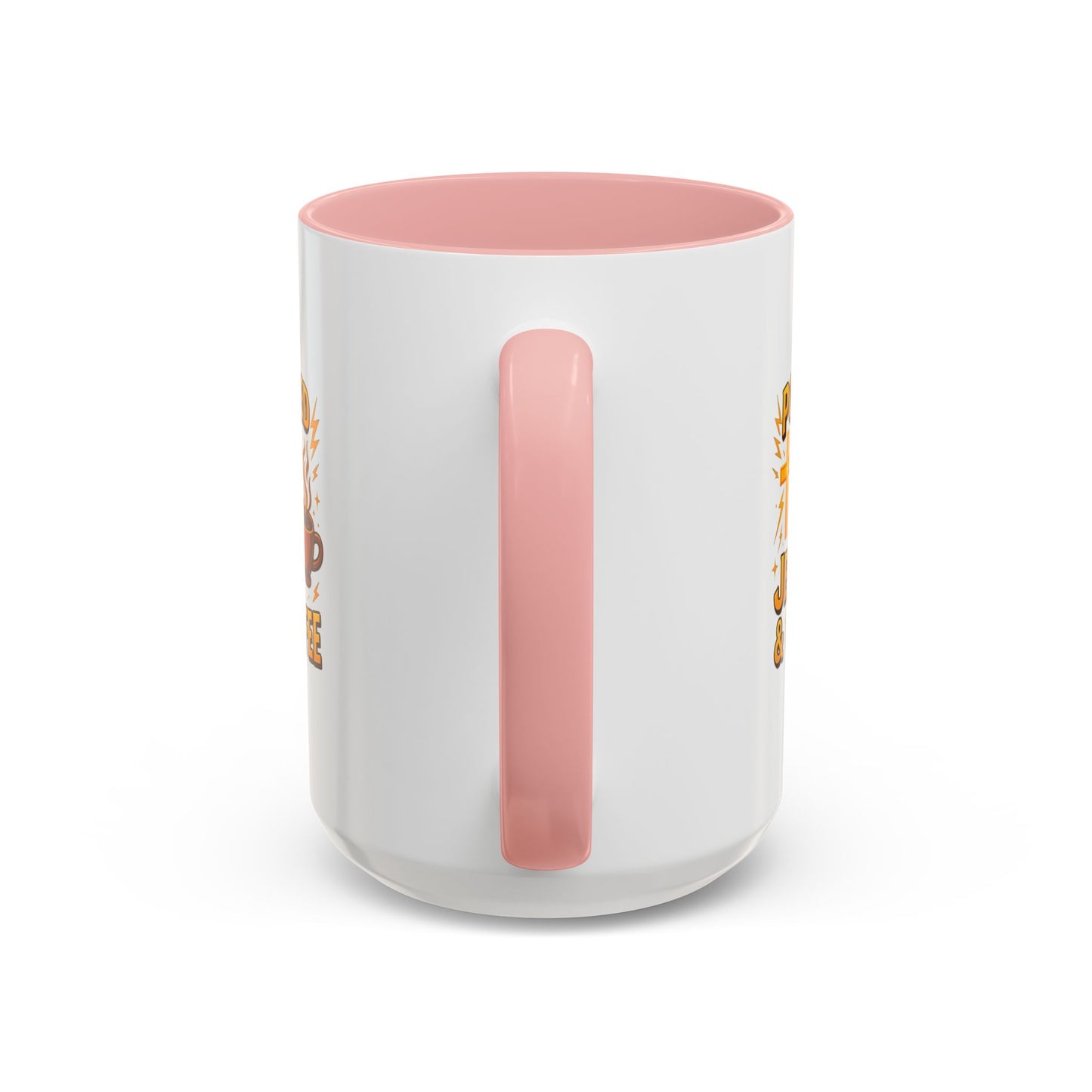 Coffee Lover's Accent Mug - Powered by Jesus & Coffee, Inspirational Drinkware, Christian Gift, Coffee Enthusiast, Religious Mug, [...]
