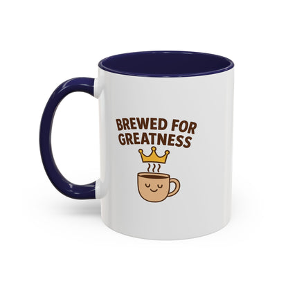 Brewed for Greatness Coffee Mug - Motivational Ceramic Cup, Office Gift, Home Decor, Birthday Present, Tea Lovers