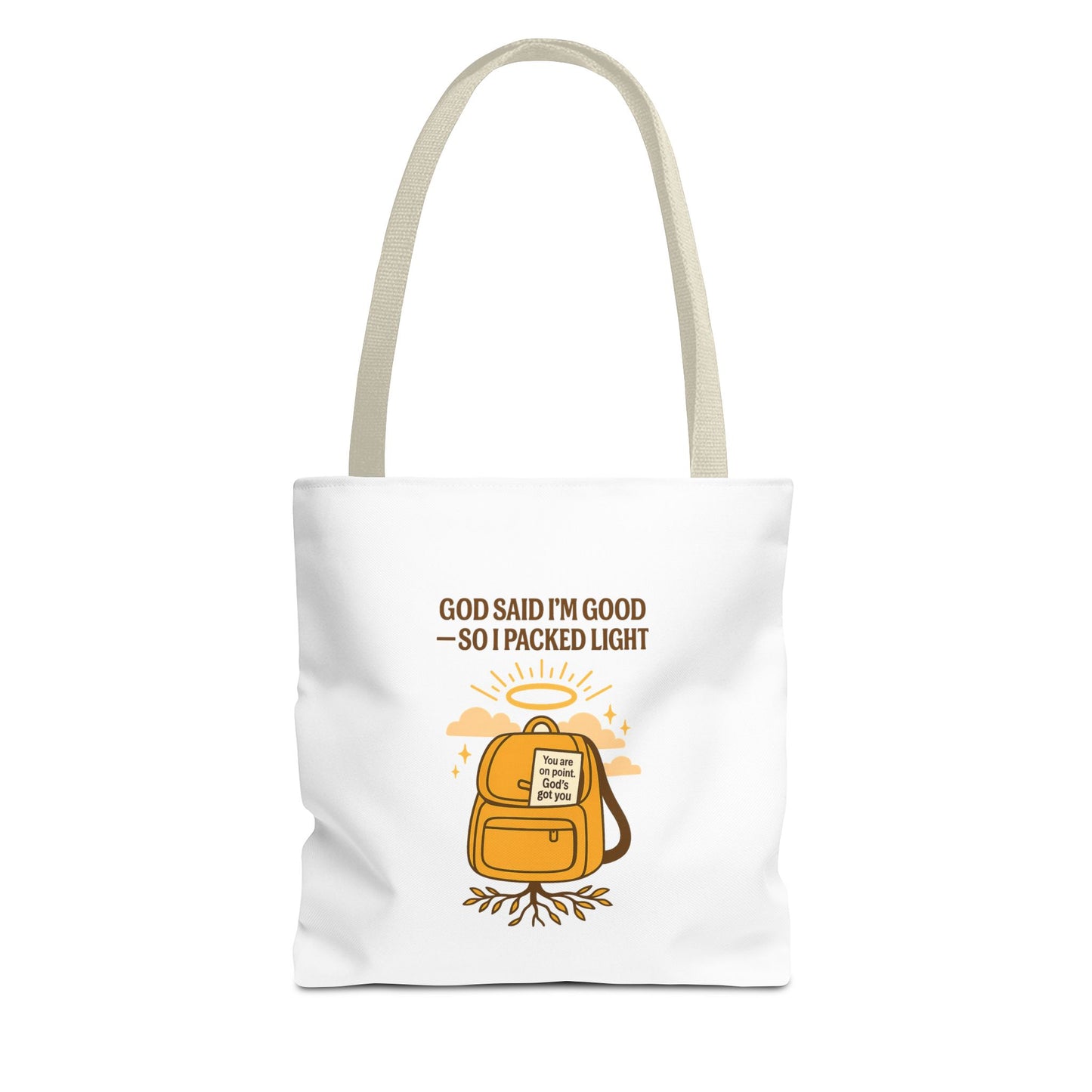 Inspirational Tote Bag - 'God Said I'm Good' Quote, Motivational Gift, Reusable Shopping Bag, Eco-Friendly Accessory, Everyday Use