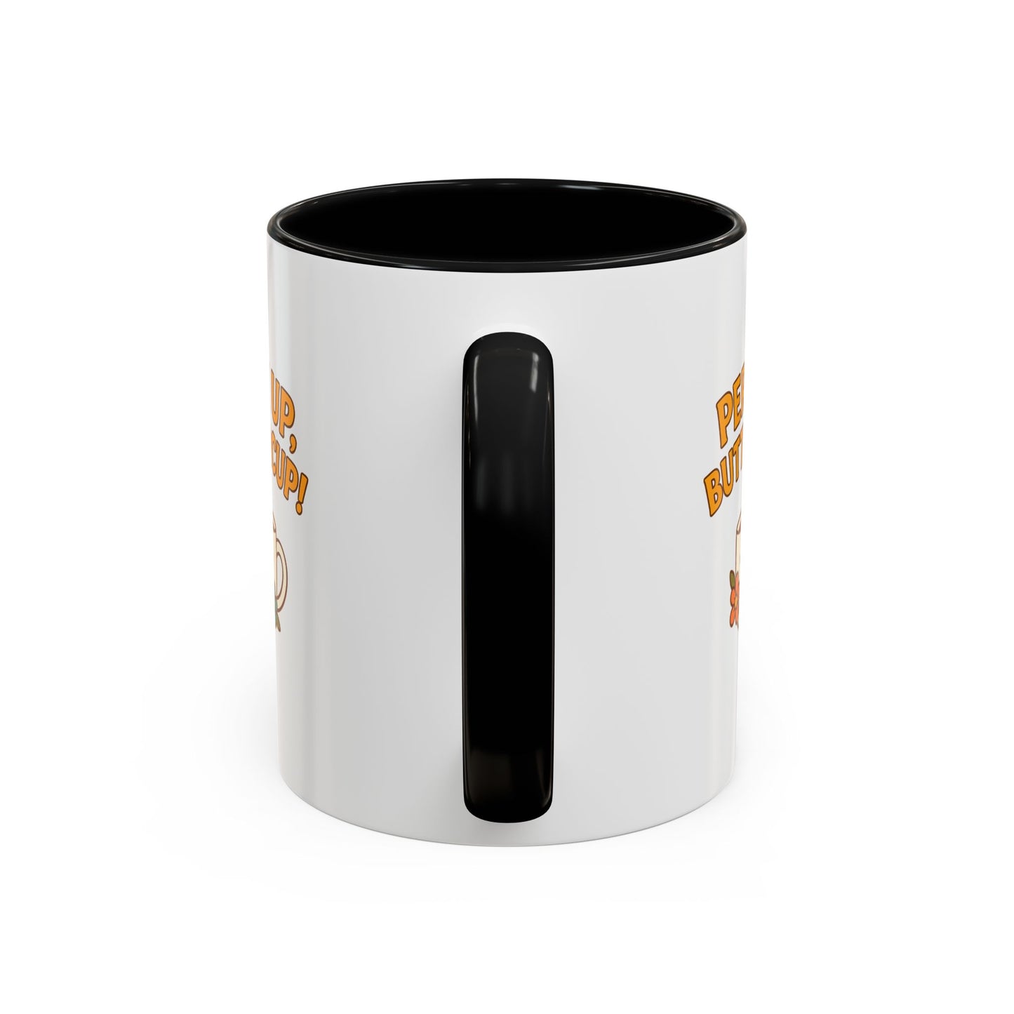 Perk Up, Buttercup! Cute Accent Coffee Mug for Daily Motivation, Gift for Coffee Lovers, Home Office Decor, Floral Tea Cup