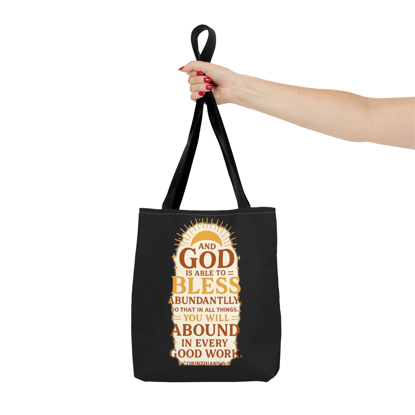 Faith-Inspired Tote Bag, Inspirational Gift, Christian Decor, Church Outing, Everyday Use, Scripture Tote