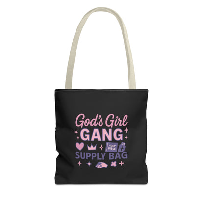 God's Girl Gang Tote Bag | Stylish Supply Bag, Gift for Friends, Everyday Use, Eco-Friendly Shopping, Fun & Functional