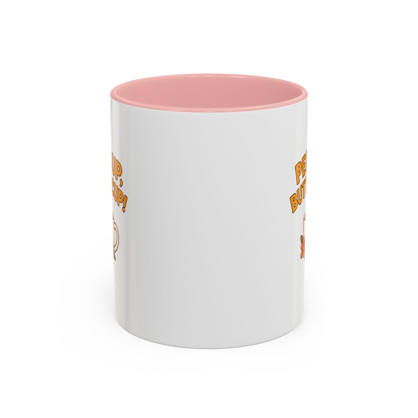 Perk Up, Buttercup! Cute Accent Coffee Mug for Daily Motivation, Gift for Coffee Lovers, Home Office Decor, Floral Tea Cup