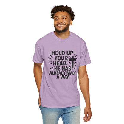 Hold Up Your Head Christian Faith T-Shirt