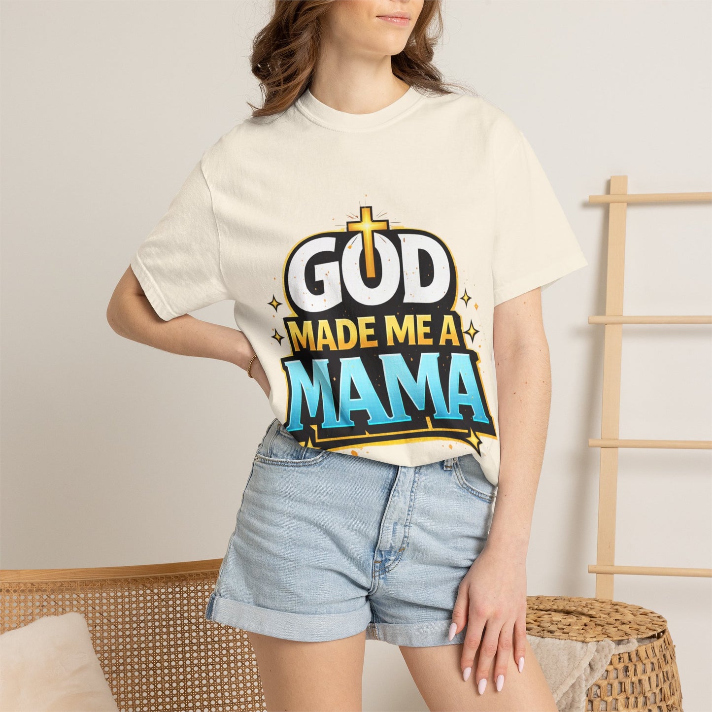 God Made Me A Mama Faith-Based Unisex Tee