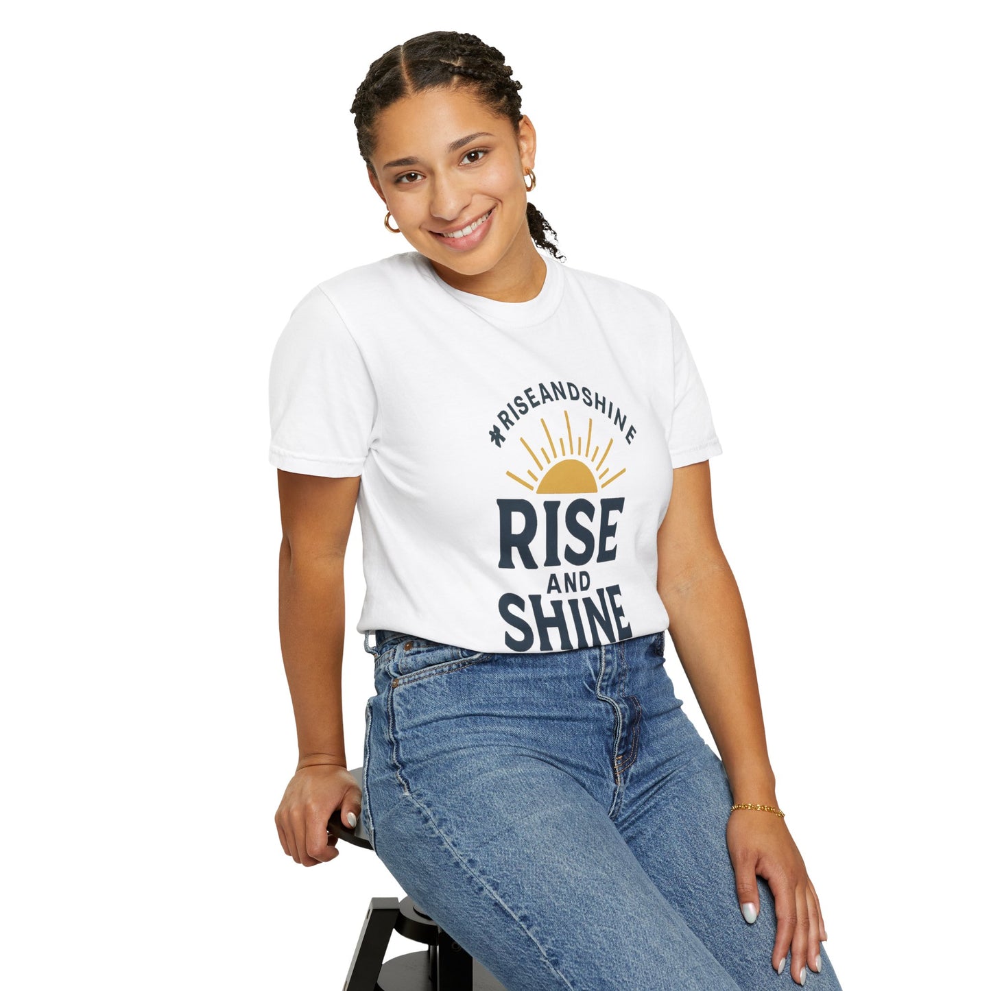 Rise and Shine T-Shirt - Comfortable Garment-Dyed Tee for Daily Inspiration