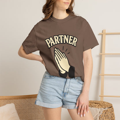 Partner Graphic Tee, Unisex T-Shirt, Couples Gift, Relationship Apparel, Casual Streetwear, Cute Partner Shirt