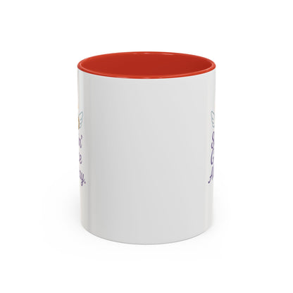 Sipping Grace Accent Coffee Mug | Stylish Gift for Coffee Lovers, Inspirational Mug, Office Décor, Unique Funny Coffee Cup