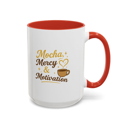 Mocha Mercy & Motivation Coffee Mug, Inspirational Coffee Cup, Gift for Coffee Lovers, Motivational Mug, Birthday Present