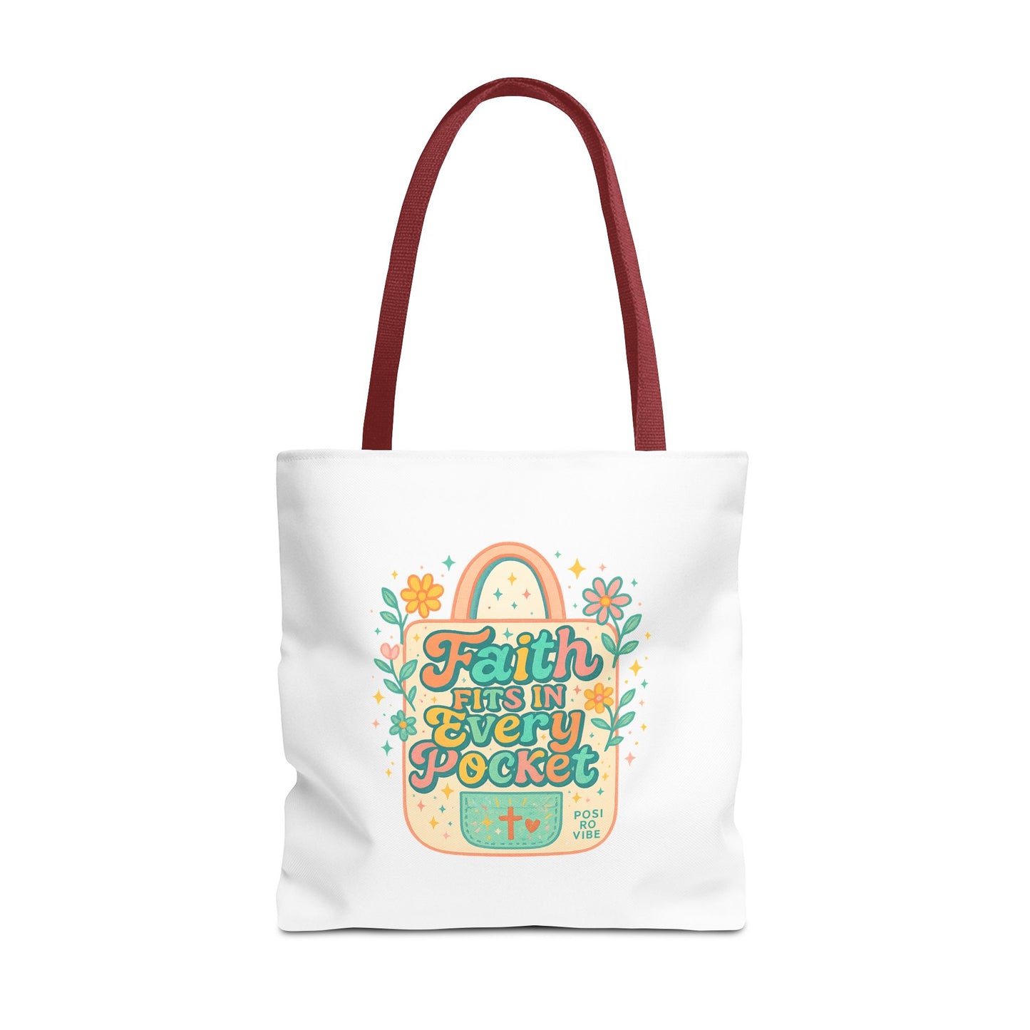 Faith-Inspired Tote Bag for Everyday Use, Shopping, Gifts, Beach, Eco-Friendly, Floral Design