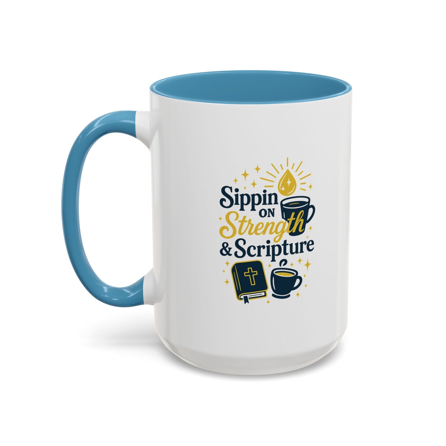 Inspirational Coffee Mug - Sippin' on Strength & Scripture - Perfect Gift for Coffee Lovers, Spiritual Growth, Daily Inspiration, [...]