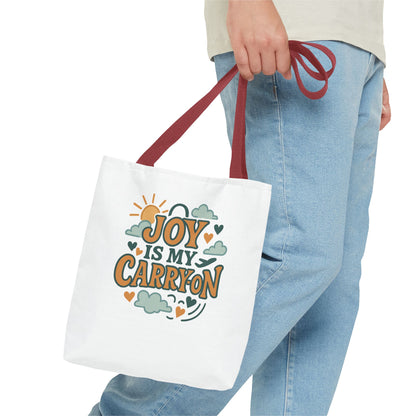 Joyful Carryall Tote Bag | Eco-Friendly Shopper | Perfect for Gifts, Organizing, Travel, Beach Days, and Everyday Errands