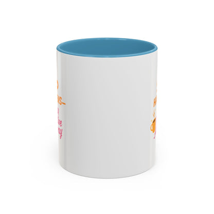 Sip Happens Coffee Mug - Stay Positive Anyway, Gift for Coffee Lovers, Inspirational Mug, Office Decor, Fun Kitchenware