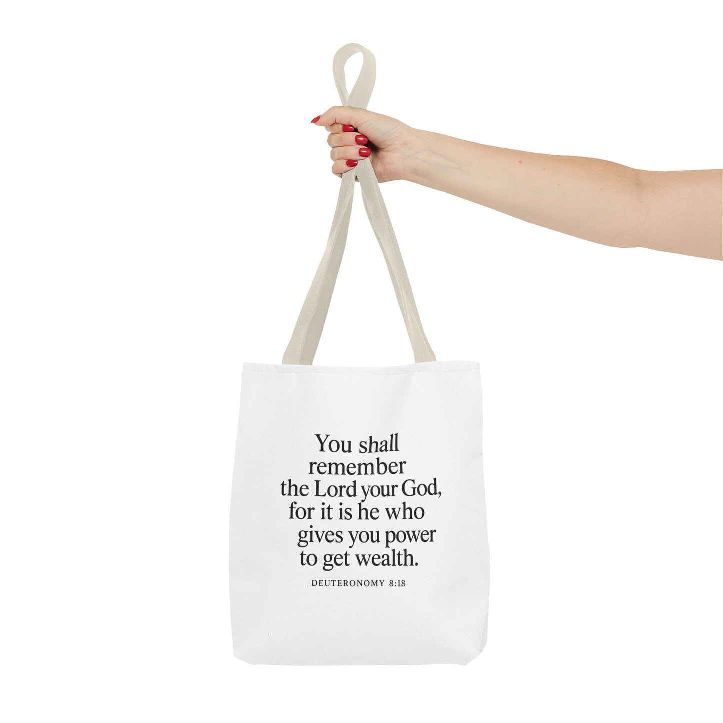 Inspirational Tote Bag - Faith Quote, Bible Verse Gift, Christian Tote, Scripture Bag, Positive Affirmation Accessory