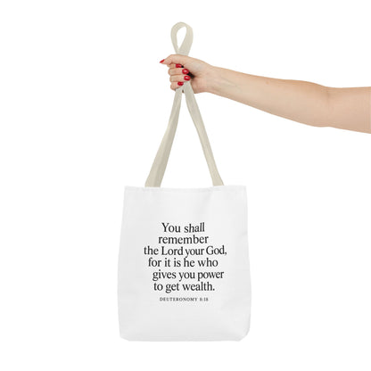 Inspirational Tote Bag - Faith Quote, Bible Verse Gift, Christian Tote, Scripture Bag, Positive Affirmation Accessory