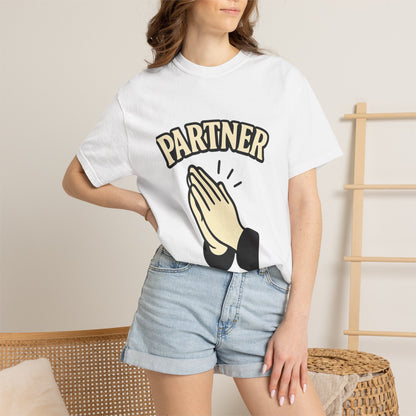 Partner Graphic Tee, Unisex T-Shirt, Couples Gift, Relationship Apparel, Casual Streetwear, Cute Partner Shirt