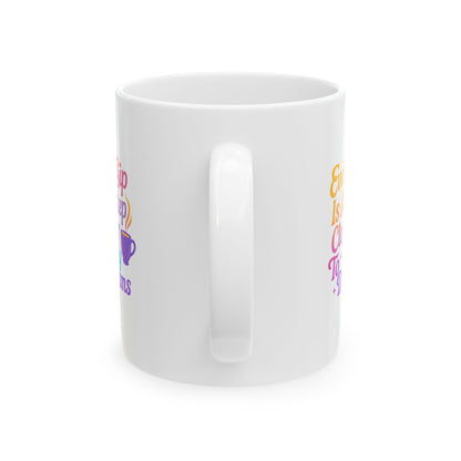 Cozy Coffee Mug - Sip Closer to my Dreamy Mug -  Inspirational Quote for Morning Motivation, Gift for Friends, Office Decor, Tea Lovers, Funny Mug