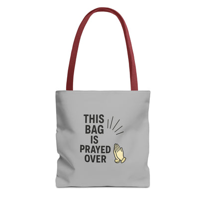 Prayed Over Tote Bag, Spiritual Gift, Christian Tote, Faith Bag, Church Accessory, Inspirational Shopper