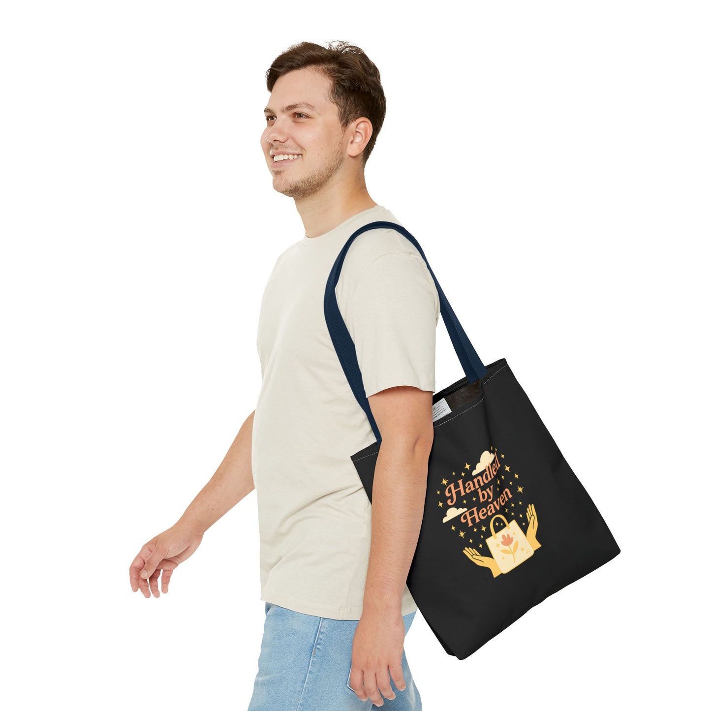 Heavenly Handled Tote Bag - Eco-Friendly Gift, Everyday Carry, Shopping Companion, Gift for Her, Travel Essential