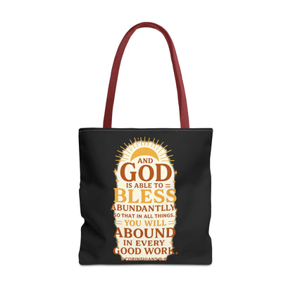 Faith-Inspired Tote Bag, Inspirational Gift, Christian Decor, Church Outing, Everyday Use, Scripture Tote