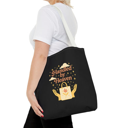 Heavenly Handled Tote Bag - Eco-Friendly Gift, Everyday Carry, Shopping Companion, Gift for Her, Travel Essential