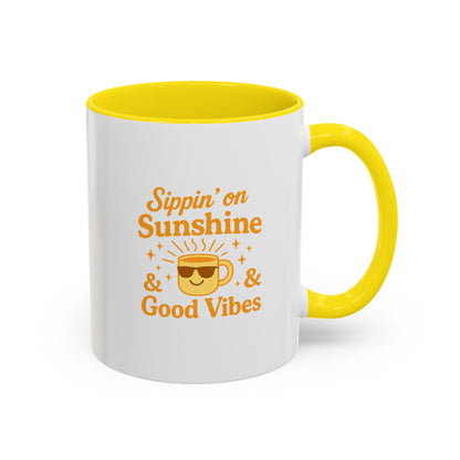 Sipping on Sunshine Coffee Mug - Brighten Your Morning Routine