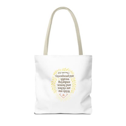 Prosperity Bible Verse Tote Bag