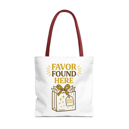 Favor Found Here Tote Bag - Perfect Gift for Celebrations, Party Favors, Birthday, Bridal Shower, Eco-Friendly