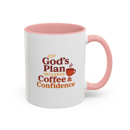 God's Plan Coffee Mug - Inspirational Gift for Coffee Lovers, Unique Christian Mug, Motivational Kitchen Decor, Coffee & Confidence