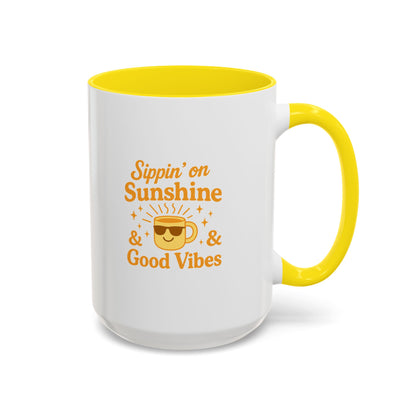 Sipping on Sunshine Coffee Mug - Brighten Your Morning Routine