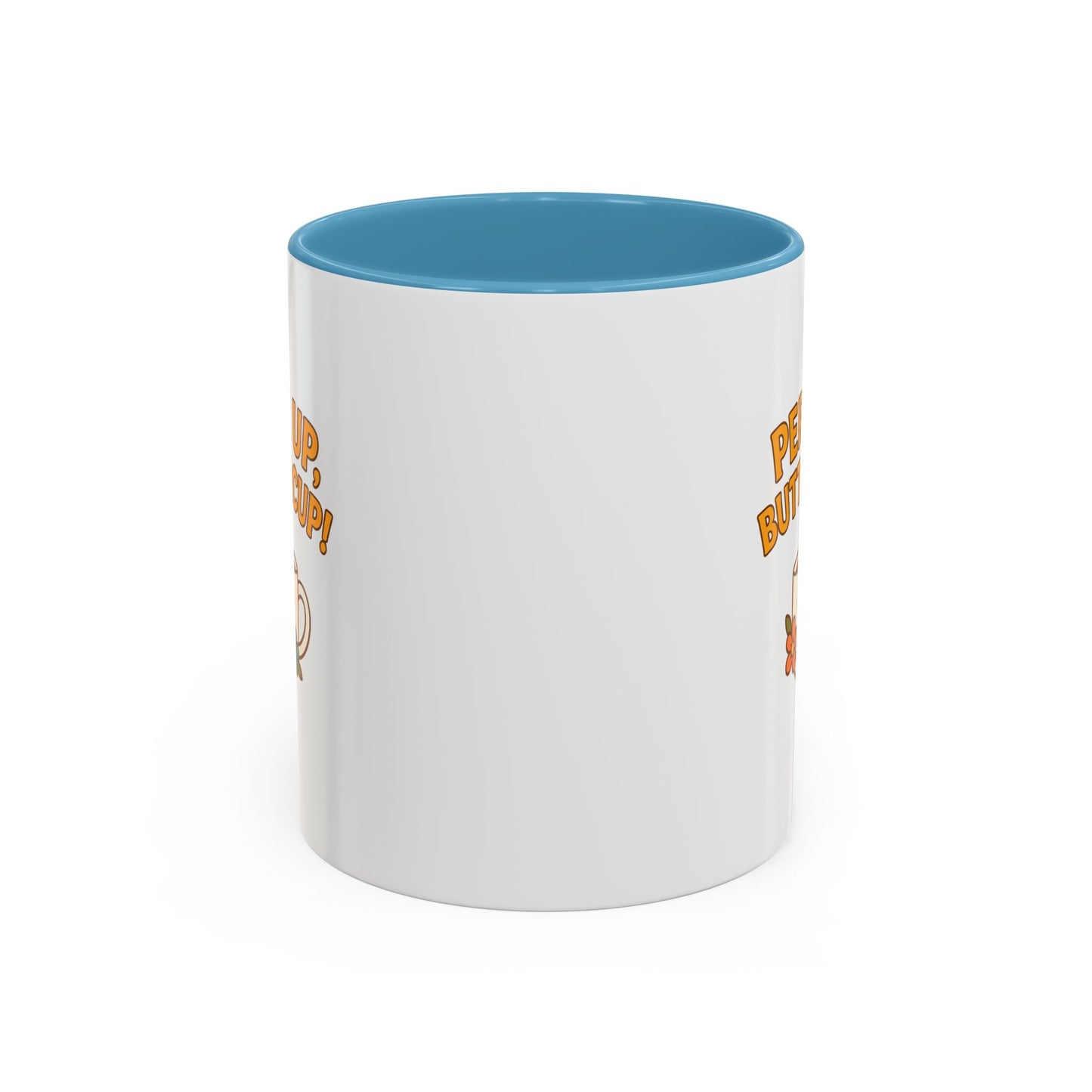 Perk Up, Buttercup! Cute Accent Coffee Mug for Daily Motivation, Gift for Coffee Lovers, Home Office Decor, Floral Tea Cup