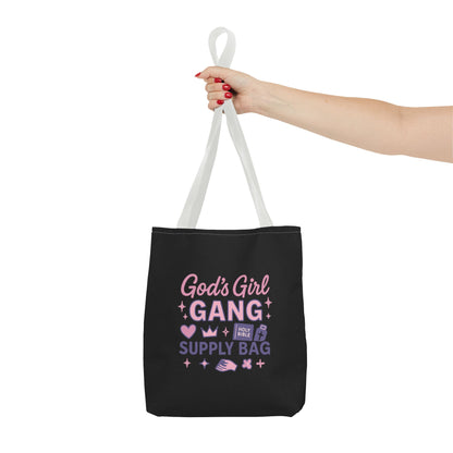 God's Girl Gang Tote Bag | Stylish Supply Bag, Gift for Friends, Everyday Use, Eco-Friendly Shopping, Fun & Functional