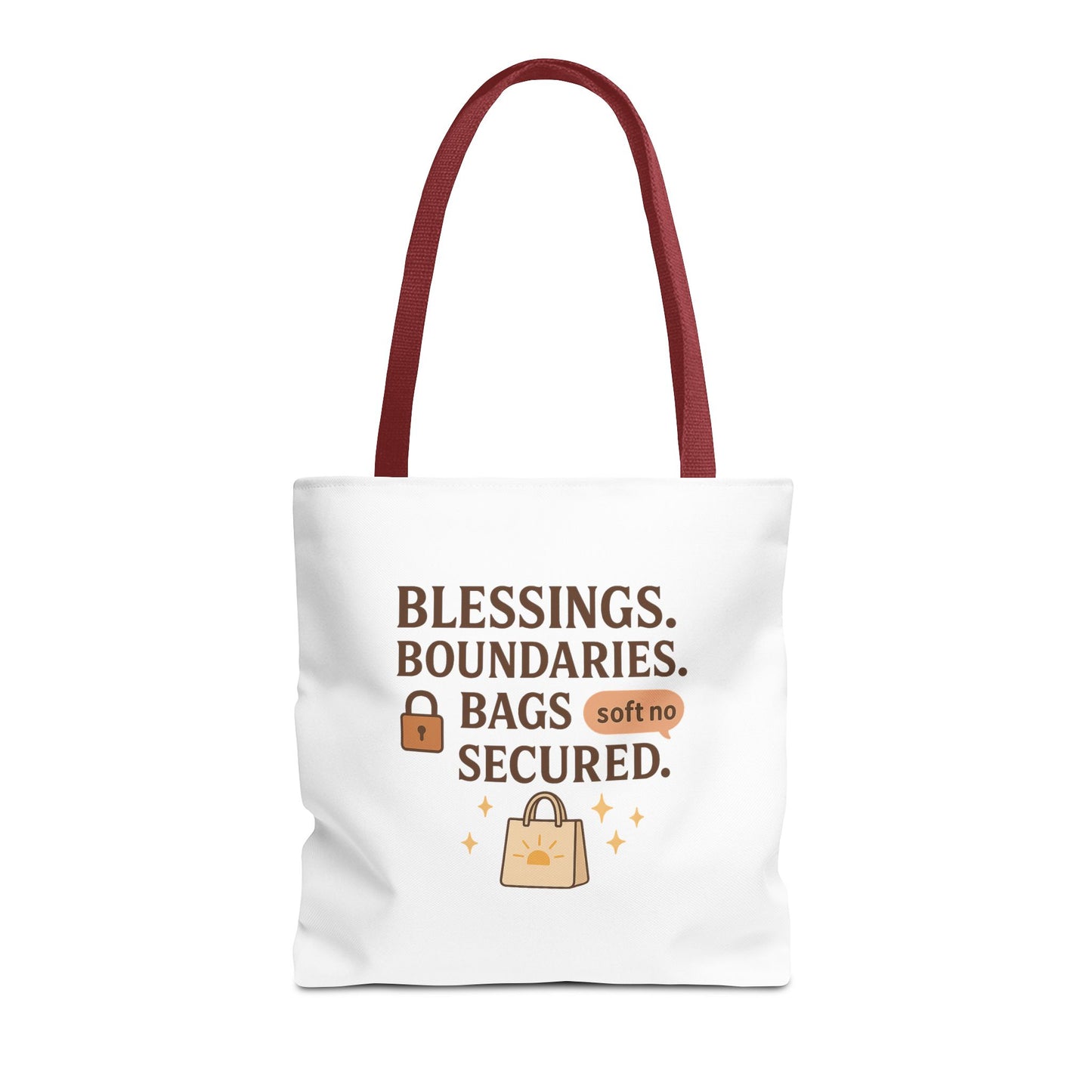 Blessings & Boundaries Tote Bag - Unique AOP Design for Daily Use, Gift for Friends, Travel, Shopping, Eco-Friendly Bag