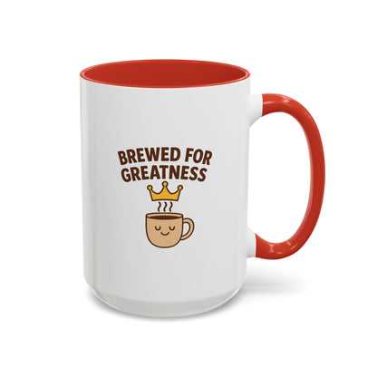 Brewed for Greatness Coffee Mug - Motivational Ceramic Cup, Office Gift, Home Decor, Birthday Present, Tea Lovers