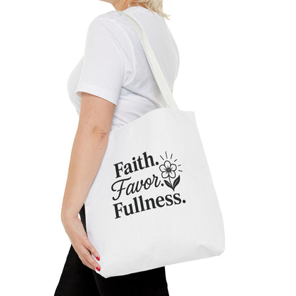 Faith-Inspired Tote Bag for Daily Essentials, Eco-Friendly Shopping Bag, Motivational Quote Tote, Spiritual Gift, Everyday Use