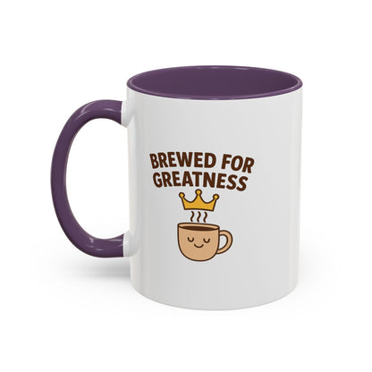 Brewed for Greatness Coffee Mug - Motivational Ceramic Cup, Office Gift, Home Decor, Birthday Present, Tea Lovers