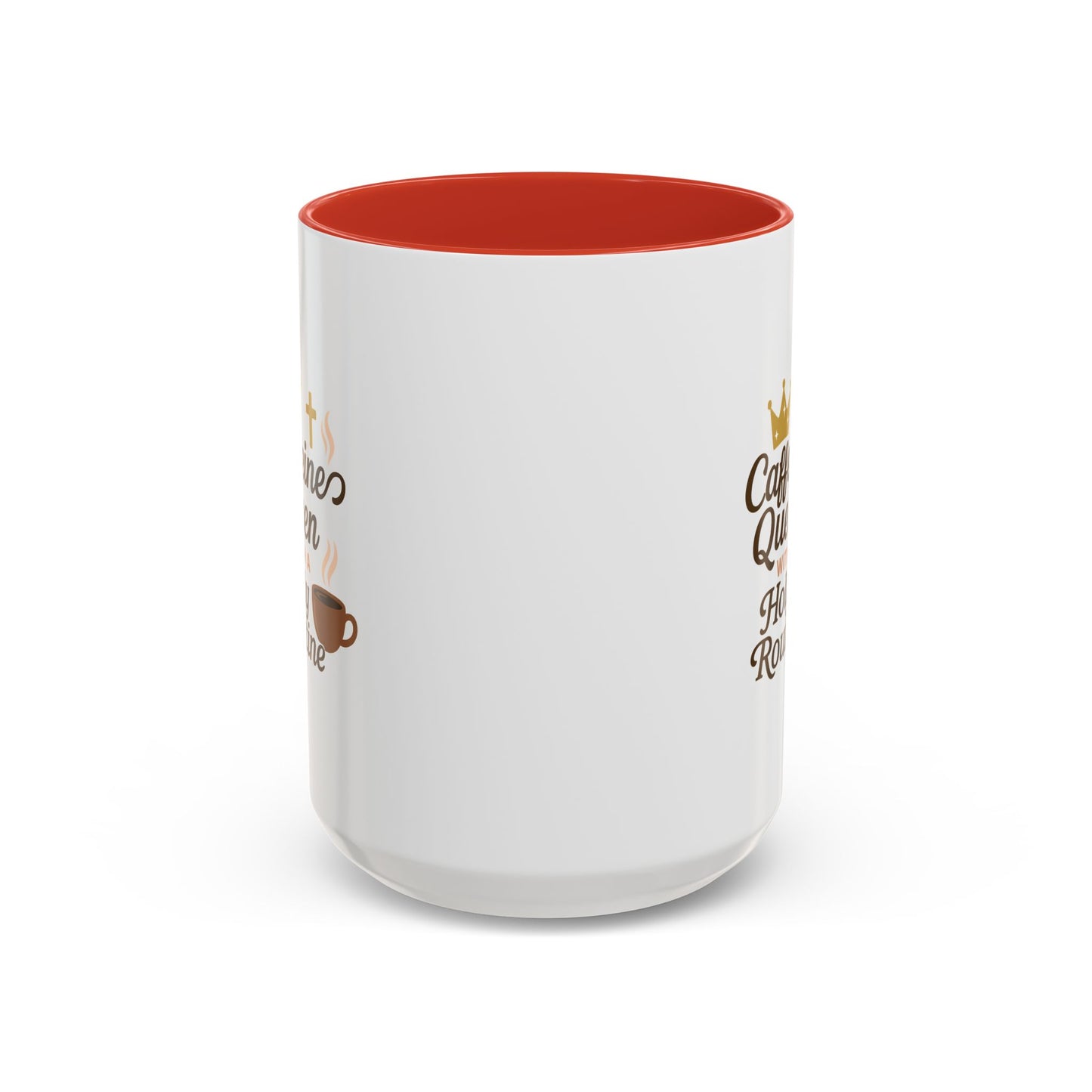 Caffeine Queen Coffee Mug | Holy Routine Gift, Inspirational Cup, Drinkware for Coffee Lovers, Motivational Mug, Morning Routine