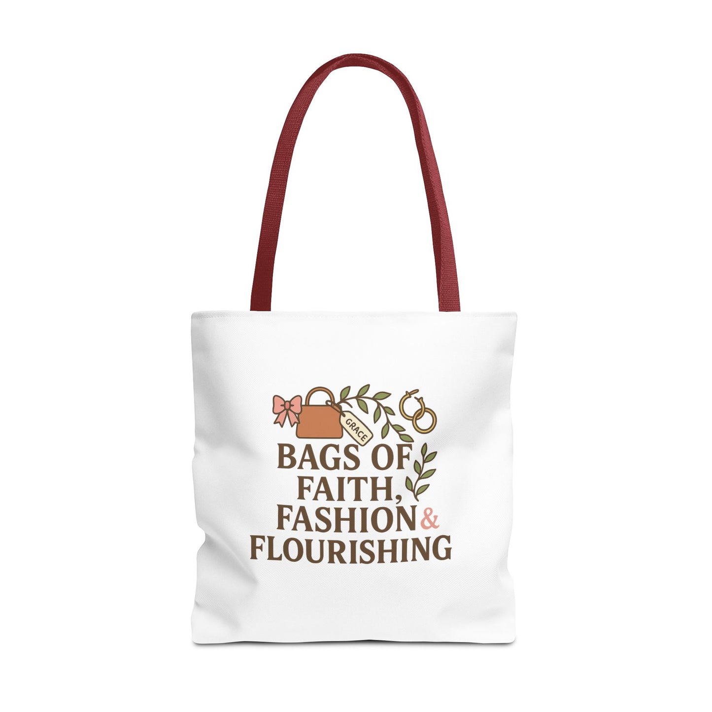 Faith & Fashion Tote Bag | Stylish Everyday Carry, Perfect for Gifts, Shopping, Church Events, and Personal Use