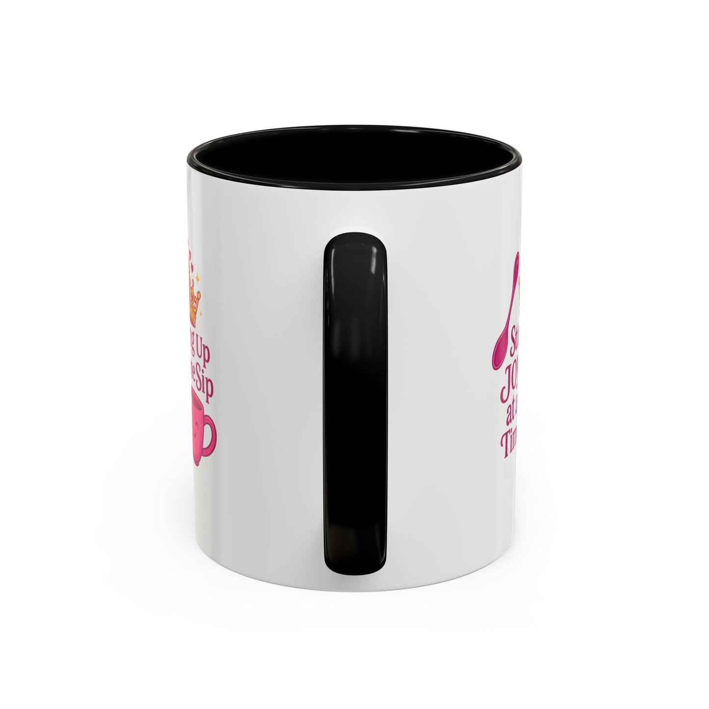 Joyful Accent Coffee Mug - 11/15oz, Colorful Sip Design, Perfect Gift for Coffee Lovers, Birthdays, Holidays, Housewarming