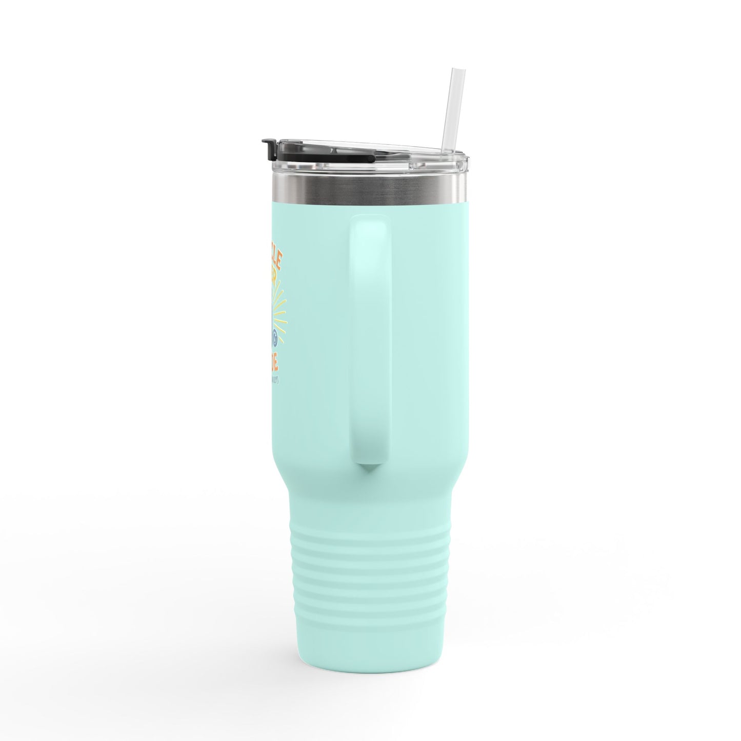 Miracle Water Insulated Travel Mug - 40oz, Eco-Friendly Tumbler, Stylish Stemless Cup, Perfect for Travel, Daily Use, Gift Idea