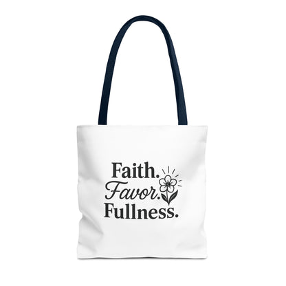 Faith-Inspired Tote Bag for Daily Essentials, Eco-Friendly Shopping Bag, Motivational Quote Tote, Spiritual Gift, Everyday Use