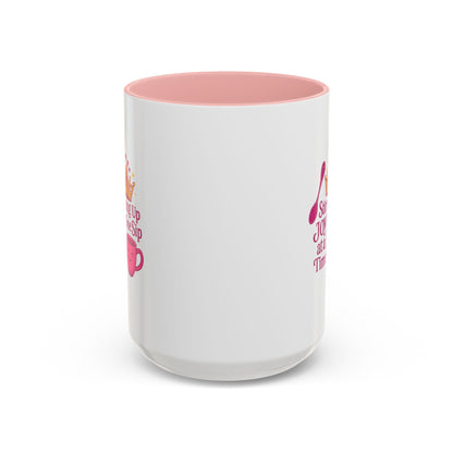 Joyful Crown Accent Coffee Mug | Perfect for Birthdays, Gifts, Home Decor, Coffee Lovers, Daily Motivation