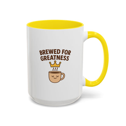 Brewed for Greatness Coffee Mug - Motivational Ceramic Cup, Office Gift, Home Decor, Birthday Present, Tea Lovers