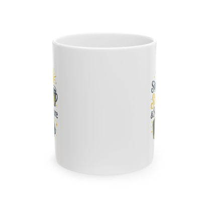 Sippin on Strength & Scripture Coffee Mug - Coffee Lovers Gift, Beverages, Morning Routine, Tea, Birthday, Home Decor
