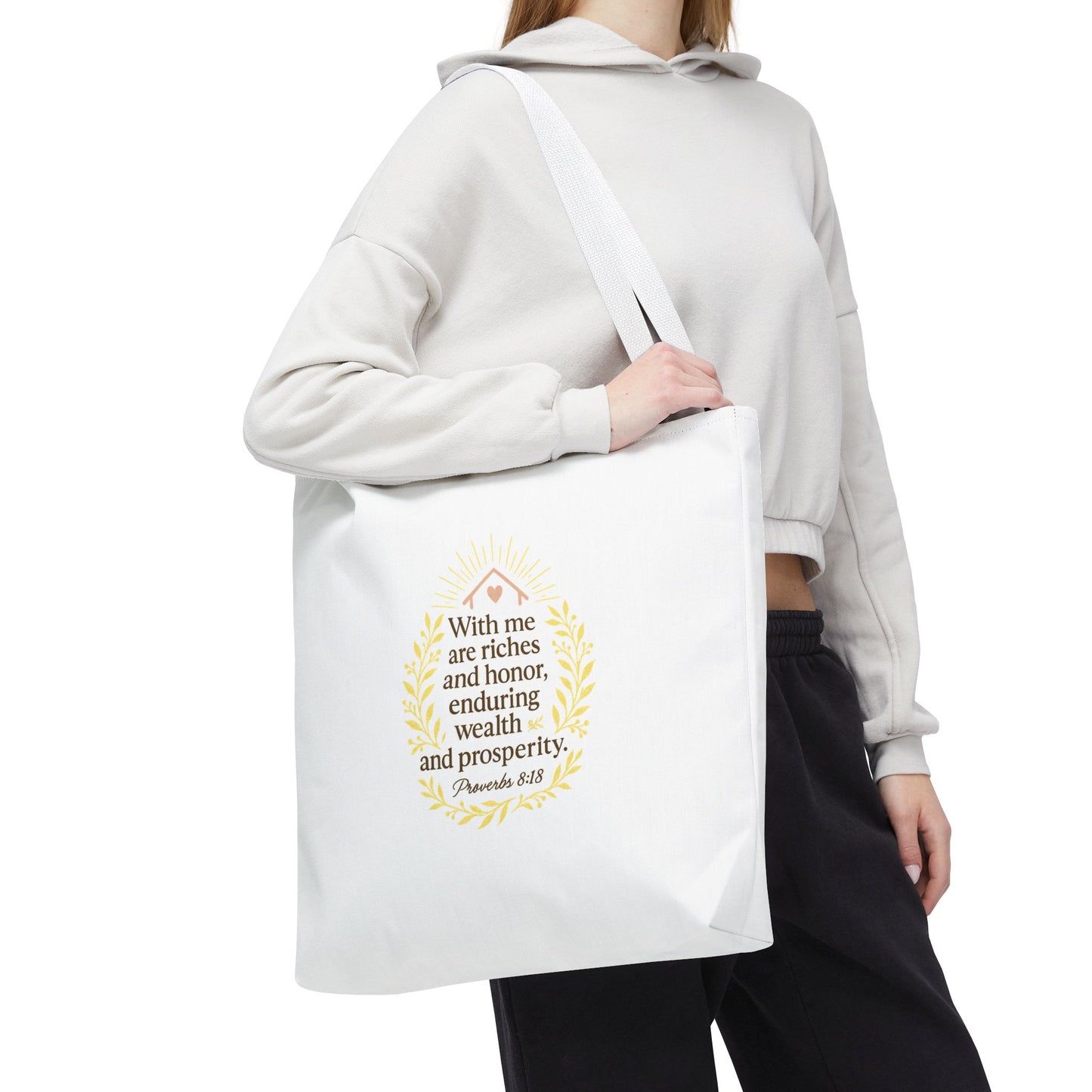 Prosperity Bible Verse Tote Bag