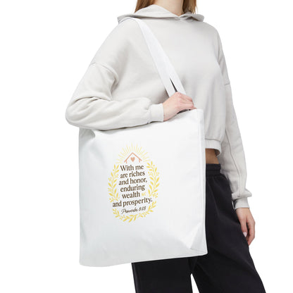 Prosperity Bible Verse Tote Bag