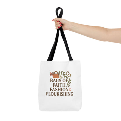 Faith & Fashion Tote Bag | Stylish Everyday Carry, Perfect for Gifts, Shopping, Church Events, and Personal Use